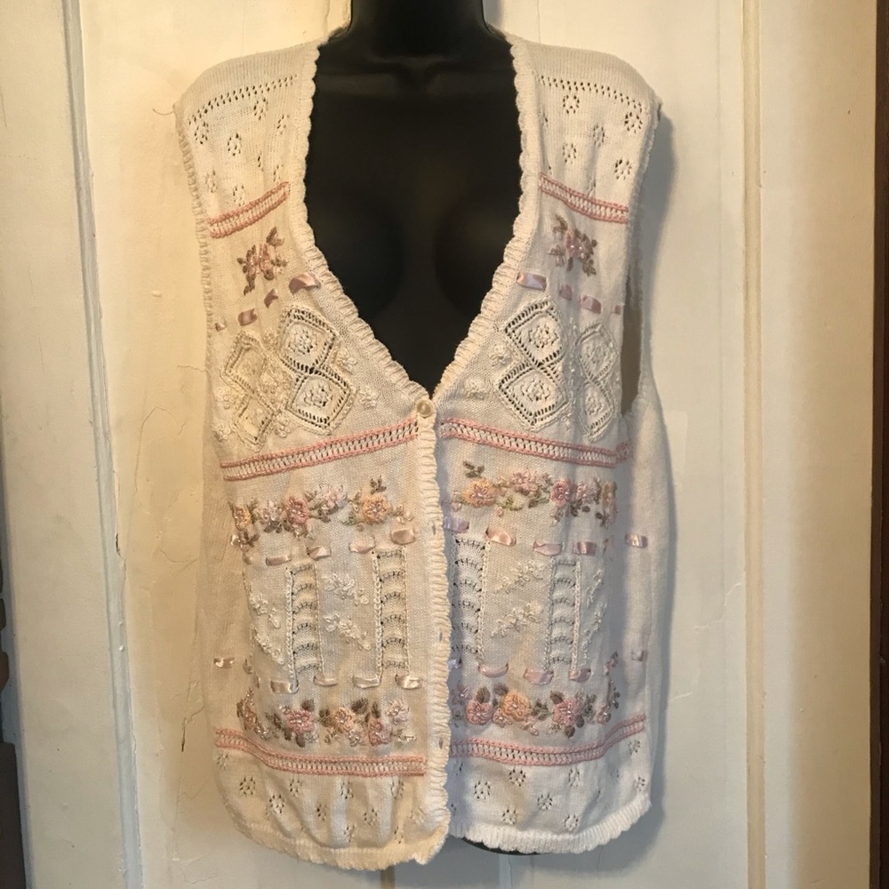 Hand Embroidered Sweater Vest